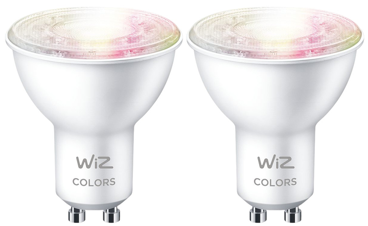 Набір розумних лампочок WIZ Color and Tunable WiFi PAR16 GU10 345 лм 4.7 Вт 2 шт (8719514551039) - зображення 1