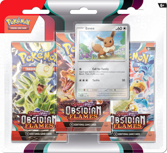 Колекційні картки Pokemon Scarlet & Violet Obsidian Flames Boosterblister (0820650853784) - зображення 1