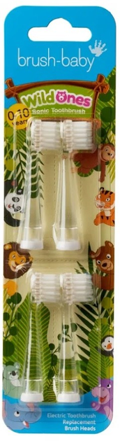 Насадки для електричної зубної щітки Brush-Baby WildOnes Sonic (0-10 років) - зображення 2