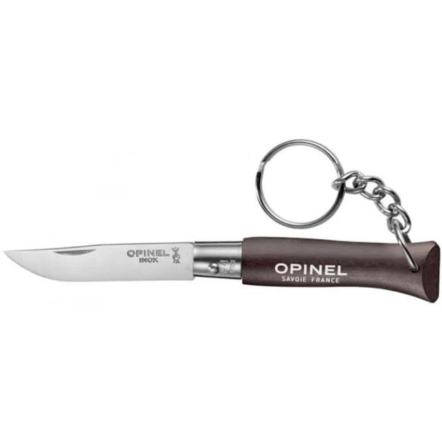 Нож Opinel Keychain №4 Inox. Цвет - коричневый (2046628) - изображение 1