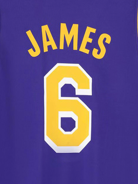 Форма баскетбольна дитяча Lion NBA LAKERS JAMES 6 колір фіолетовий 2ХS - на 4-7 років, зріст 114-120 (CO-2261-2XS) - Фото 3 Форма баскетбольна дитяча Lion NBA LAKERS JAMES 6 колір фіолетовий 2ХS - на 4-7 років, зріст 114-120 (CO-2261-2XS) - зображення 3