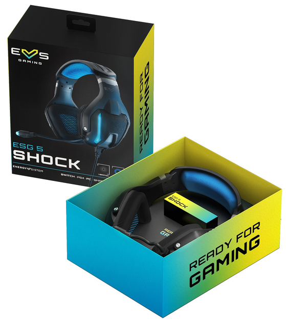 Słuchawki Energy Sistem Gaming Headset ESG 5 Shock Black - obraz 5