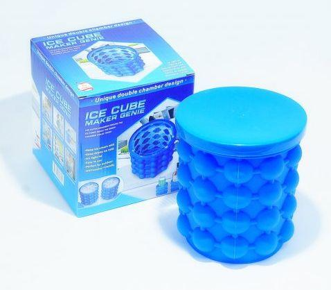 Силіконова форма для заморожування відро льоду з кришкою Ice Cube Maker Genie до 120 кубиків (K-756544331) - зображення 2