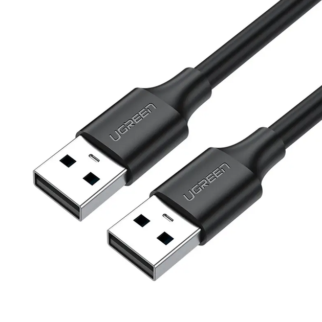 Кабель UGREEN US102 USB 2.0 A Male to A Male Cable 1m Black (10309) - изображение 2