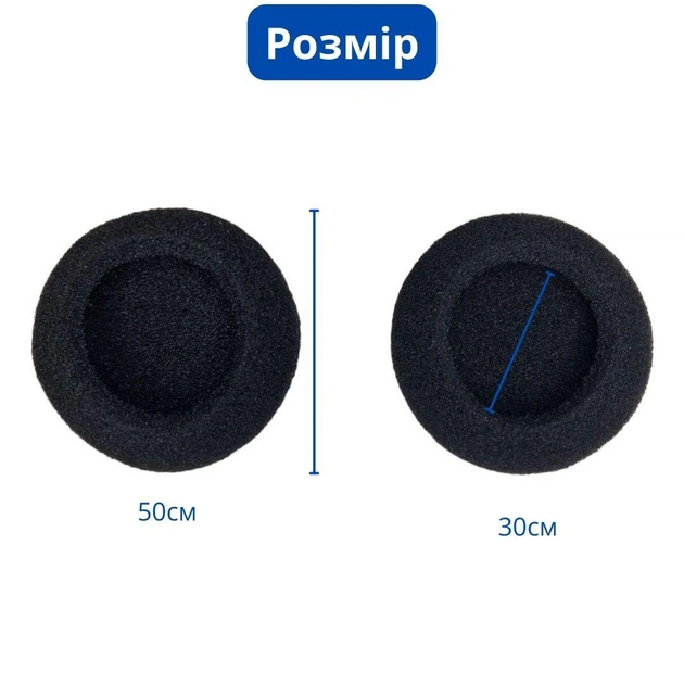 Амбушюры подушечки 2шт 50мм Koss Porta Pro Sporta Sennheiser PX 100 200 670273 - изображение 2