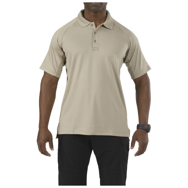 Футболка поло тактическая с коротким рукавом 5.11 Performance Polo - Short Sleeve, Synthetic Knit M Silver Tan - изображение 1