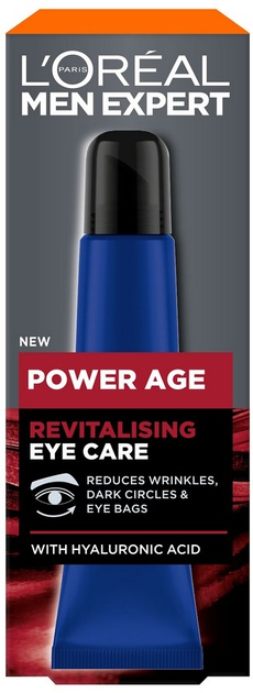 Крем для шкіри навколо очей L'Oreal Paris Men Expert Power Age Revitalizing Eye Care 15 мл (3600524088330) - зображення 2