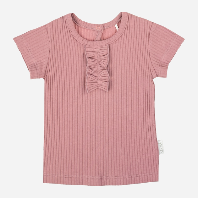 Дитяча футболка для дівчинки Nicol 204140 74 см Рожева (5905601021278) - зображення 1