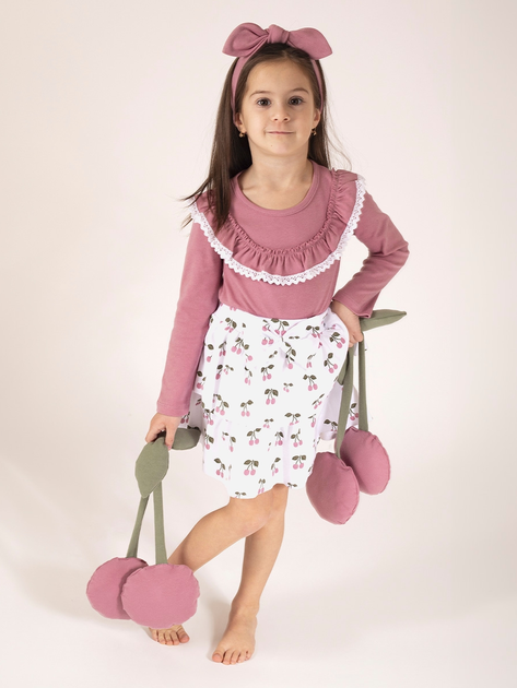 Дитяча футболка з довгими рукавами для дівчинки Nicol 204141 80 см Рожева (5905601021483) - зображення 2