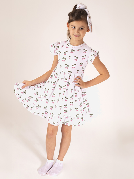 Дитяча сукня для дівчинки Nicol 204167 116 см Біла (5905601021766) - зображення 2