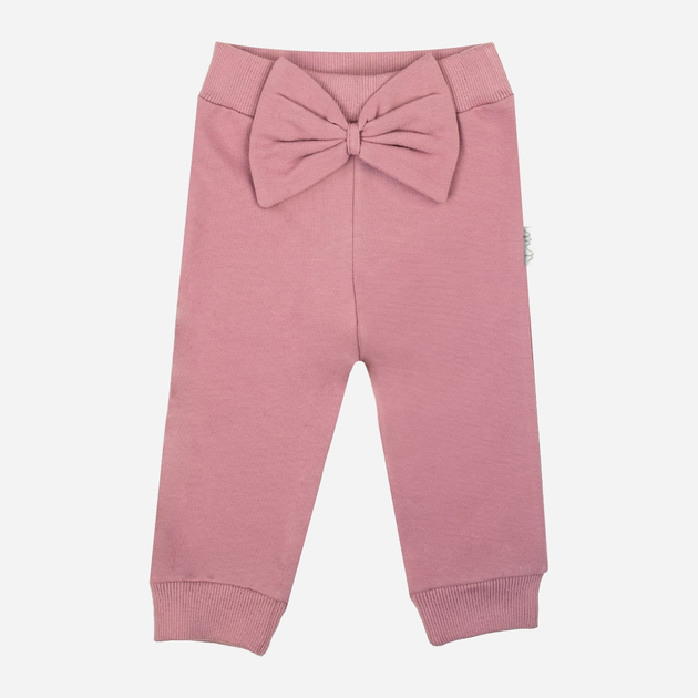 Spodnie dresowe dziecięce dla dziewczynki Nicol 204275 134 cm Różowe (5905601027447) - obraz 1