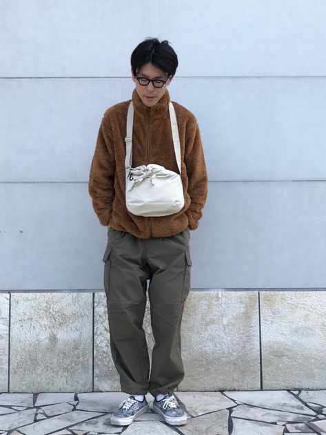 Куртка демисезонная Шерпа мужская Uniqlo 40056137 2XL Коричневая (1159800135) - изображение 6