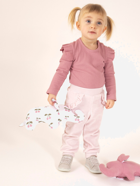 Spodnie dziecięce welurowe dla dziewczynki Nicol 204277 116 cm Liliowe (5905601023555) - obraz 2
