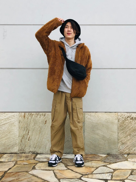 Куртка демисезонная Шерпа мужская Uniqlo 40056137 2XL Коричневая (1159800135) - изображение 8