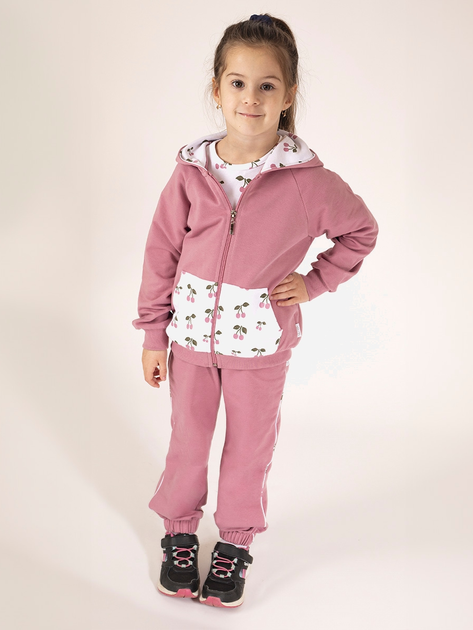 Spodnie dresowe dziecięce dla dziewczynki Nicol 204279 104 cm Wrzosowe (5905601023777) - obraz 2