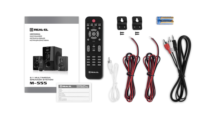 Акустична система REAL-EL M-555 Black (EL121300013) - зображення 6