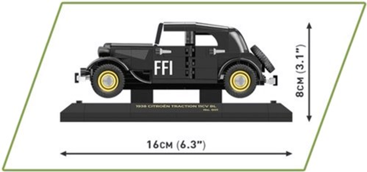Klocki konstrukcyjne Cobi Historical Collection WWII Citroen Traction 11CV BL 300 elementów (5902251022655) - obraz 5