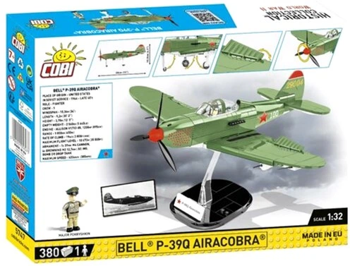 Klocki konstrukcyjne Cobi Historical Collection WWII Bell P-39Q Airacobra 380 elementów (5902251057473) - obraz 10
