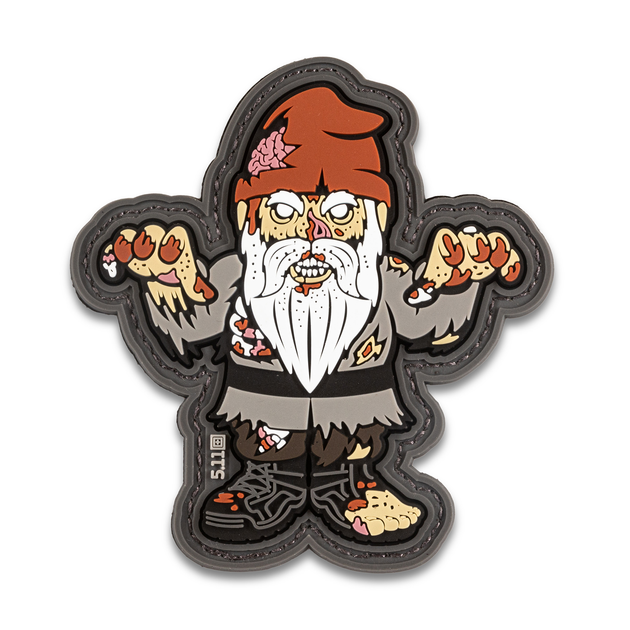 Нашивка 5.11 Tactical Zombie Gnome Patch Grey - зображення 1