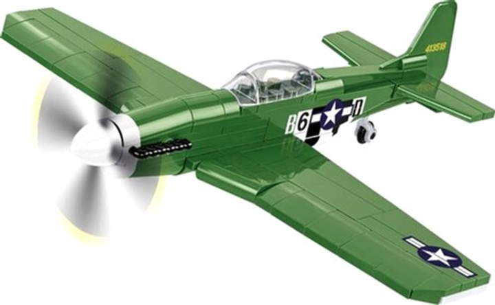 Klocki konstrukcyjne Cobi Historical Collection WWII North American P-51 Mustang 152 elementy (5902251058609) - obraz 6