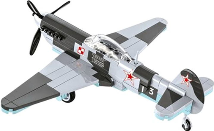 Klocki konstrukcyjne Cobi Historical Collection WWII Yakovlev Yak-1B 142 elementy (5902251058630) - obraz 5
