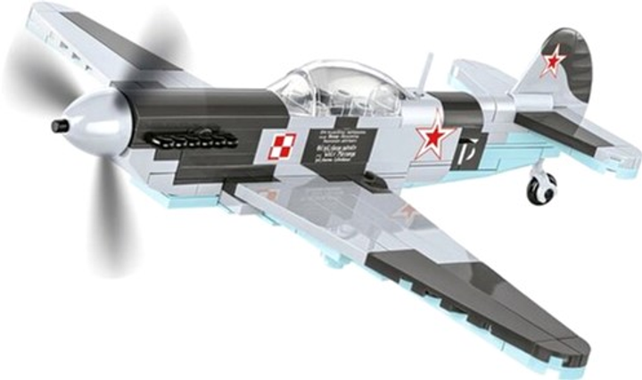 Klocki konstrukcyjne Cobi Historical Collection WWII Yakovlev Yak-1B 142 elementy (5902251058630) - obraz 6
