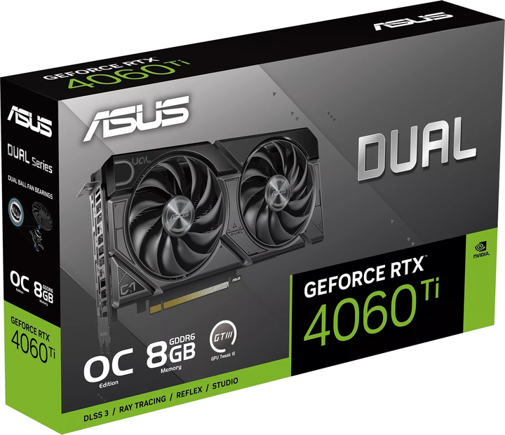 Відеокарта ASUS PCI-Ex GeForce RTX 4060 Ti Dual EVO OC Edition 8GB GDDR6 (128bit) (2595/18000) (1 x HDMI, 3 x DisplayPort) (90YV0J49-M0NA00) - зображення 12