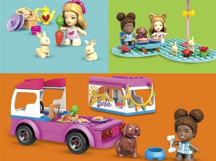 Klocki konstrukcyjne Barbie Wymarzony kamper 130 elementów (0887961945683) - obraz 5