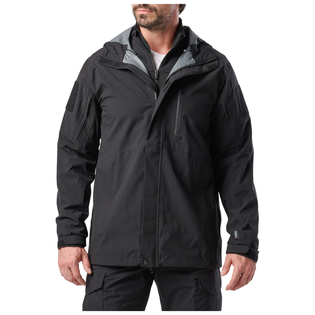 Куртка штормова 5.11 Tactical Force Rain Shell Jacket L Black - зображення 1