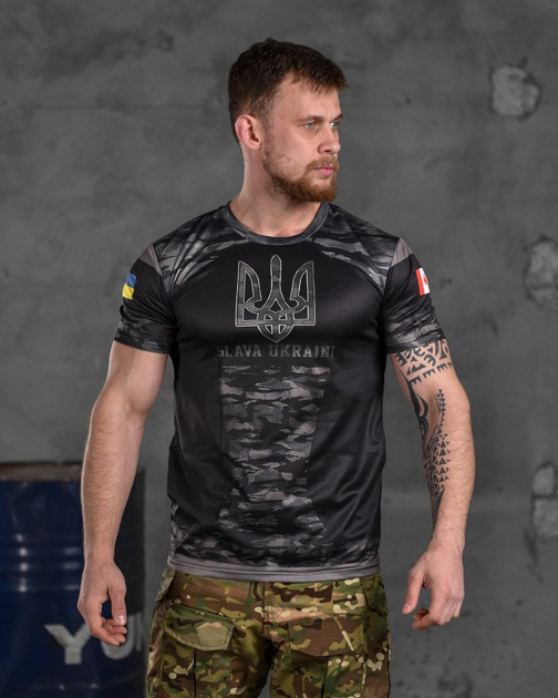 Тактическая потоотводящая футболка slava ukraini XXL - изображение 1