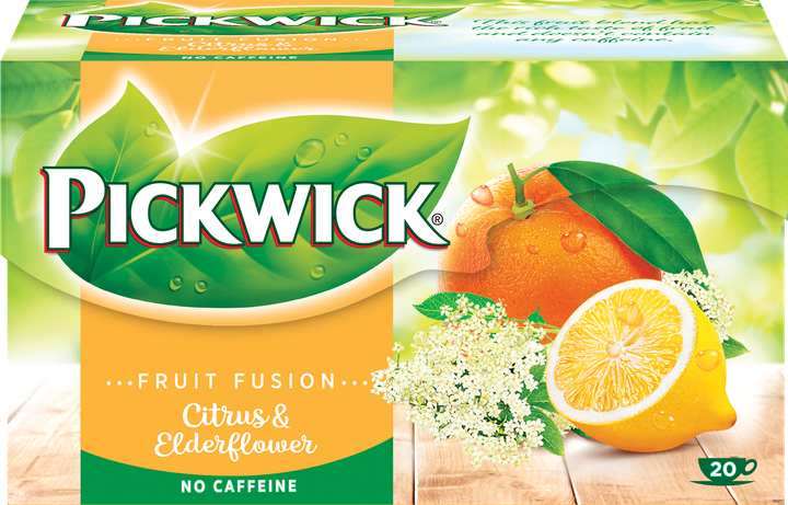 Коллекция фруктового чая Pickwick Fruit Fusion (Ginger, Lemon & Lemon grass, Citrus & Elderflower) 3 шт х 20 пакетиков (1845678901025) - Фото 6 Коллекция фруктового чая Pickwick Fruit Fusion (Ginger, Lemon & Lemon grass, Citrus & Elderflower) 3 шт х 20 пакетиков (1845678901025) - изображение 6