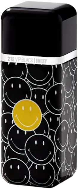 Woda perfumowana męska Carolina Herrera 212 VIP Black Smiley Limited Edition 100 ml (8411061026601) - obraz 1