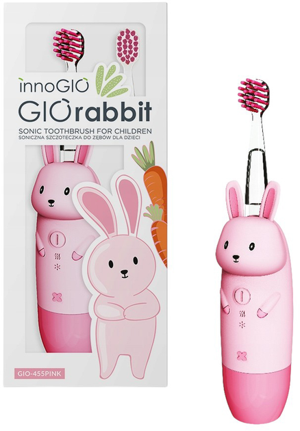 Електрична зубна щітка Innogio GIOrabbit GIO-455PINK (5904405021545) - зображення 1