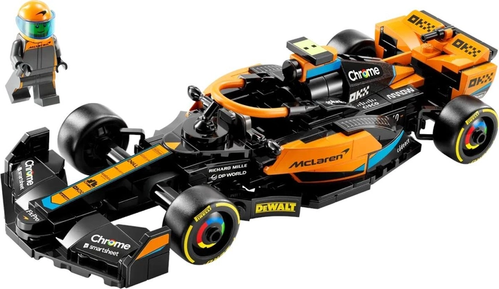 Zestaw klocków LEGO Speed Champions Samochód wyścigowy McLaren Formula 1 wersja 2023 245 elementów (76919) - obraz 2