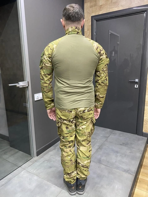 Военная форма (убакс + брюки), поликоттон, Мультикам, размер XL, форма ЗСУ, тактическая одежда - изображение 2