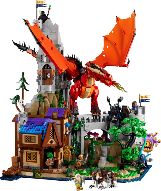 Zestaw klocków LEGO Ideas Dungeons & Dragons: Opowieść czerwonego smoka 3745 elementów (21348) - obraz 3