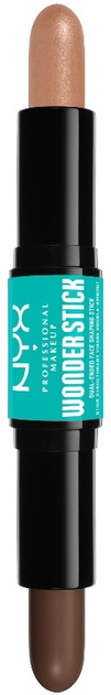 Стік для контурингу обличчя NYX Professional Makeup Wonder Stick Highlight & Contour двосторонній 06 Rich 2x4 г (0800897100063) - зображення 3
