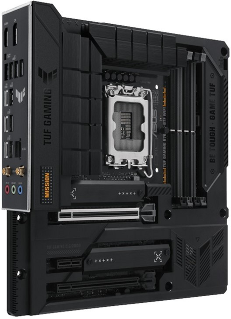 Материнська плата Asus TUF GAMING B760M-BTF WIFI (s1700, Intel B760, PCI-Ex16) - зображення 2