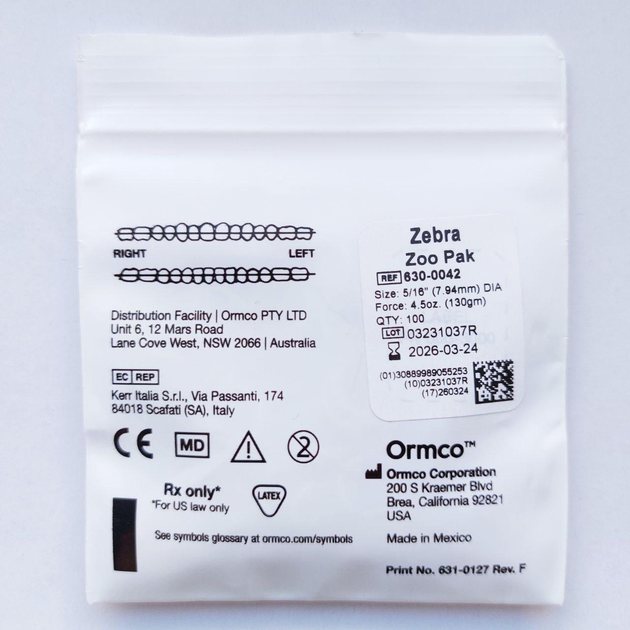 Ортодонтические эластики Ormco 5/16, 4.5 oz от продавца: Dental choice ...