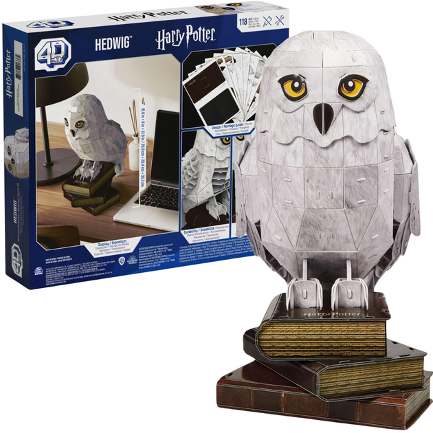 3D Puzzle SpinMaster Harry Potter sowa Hedwiga (681147013384) - obraz 2