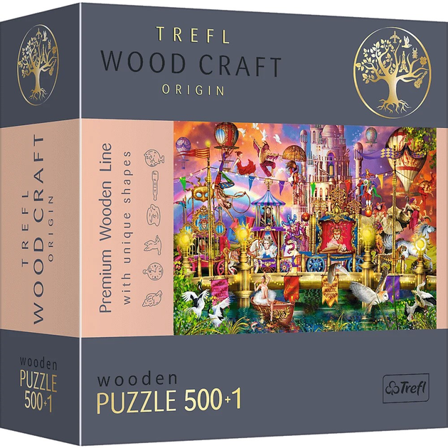 Пазл Trefl Чарівний світ дерев'яний 500+1 елементів (5900511201567) - зображення 1