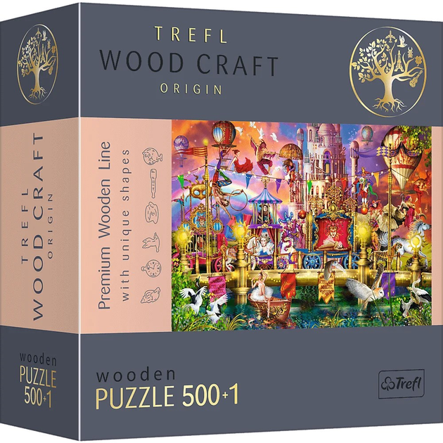 Puzzle Trefl Magiczny świat drewniane 500+1 elementów (5900511201567) - obraz 1