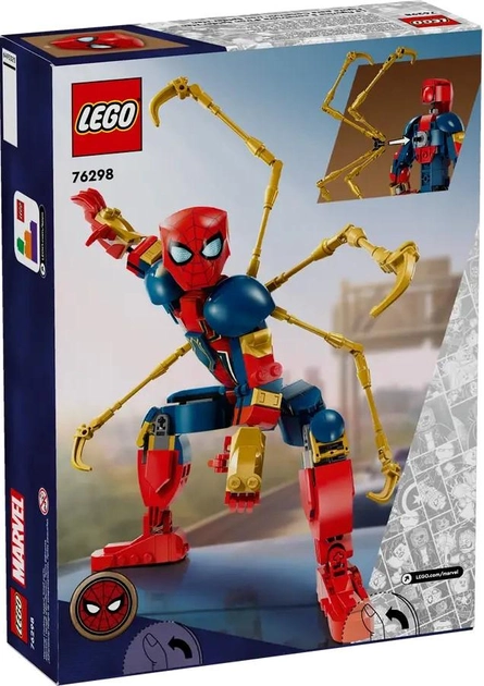 Zestaw klocków Lego Marvel Figurka Iron Spider-Mana 303 elementy (76298) - obraz 1