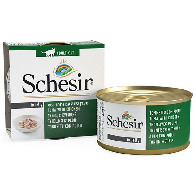 Schesir Tuna Chicken 85 г шезир тунец с курицей натуральный влажный ...