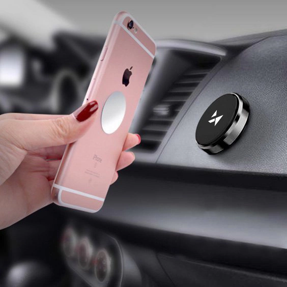 Автодержатель для телефона (магнитный) Wozinsky Self-adhesive Magnetic Car Dashboard Mount Black (WMH-02) - Фото 9 Автодержатель для телефона (магнитный) Wozinsky Self-adhesive Magnetic Car Dashboard Mount Black (WMH-02) - изображение 9