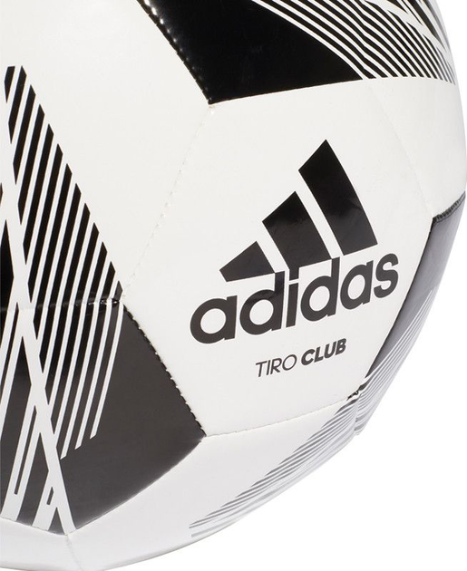 Piłka nożna Adidas Tiro Club Ball Rozmiar 5 Biała (FS0367) - obraz 2