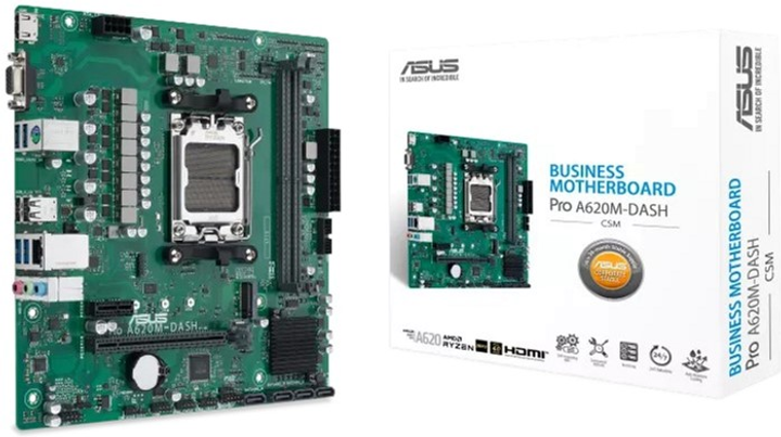 Материнська плата Asus Pro A620M-DASH-CSM (sAM5, AMD A620, PCI-Ex4) - зображення 6