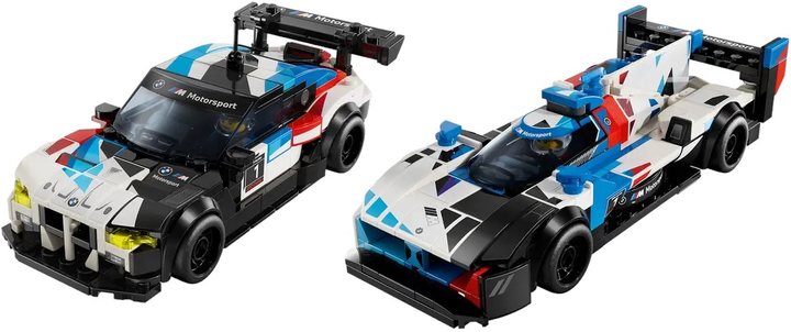 Zestaw klocków Lego Speed Champions Samochody wyścigowe BMW M4 GT3 i BMW M Hybrid V8 676 elementów (76922) - obraz 2