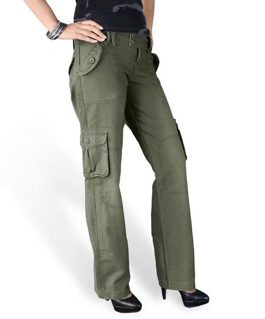 Брюки женские SURPLUS LADIES TROUSERS 40 Washed olive - изображение 2