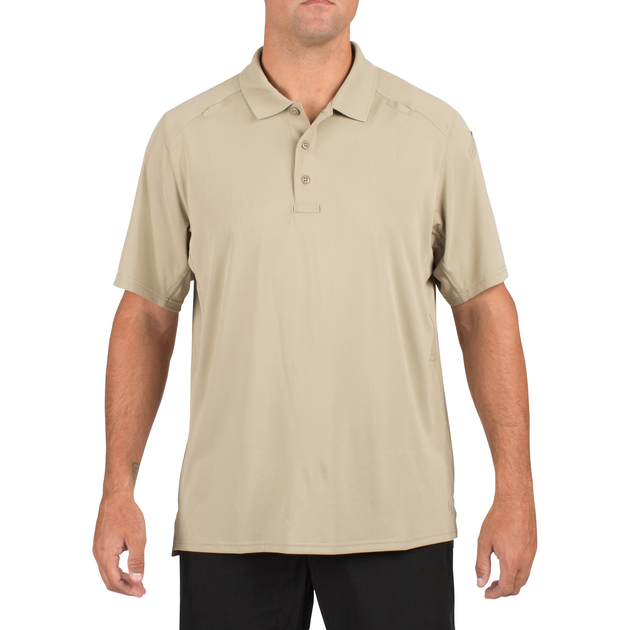 Футболка поло 5.11 Tactical Helios Short Sleeve Polo S Silver Tan - зображення 1